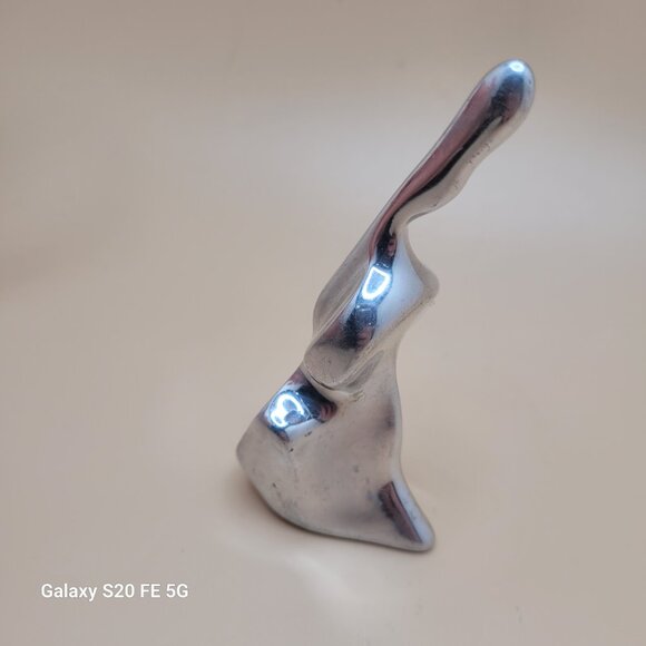 Hoselton Signed Aluminum Cello Sculpture Vintage Figurine Canada MCM - Picture 4 of 11